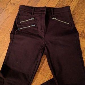 GAP Burgundy skinny pants